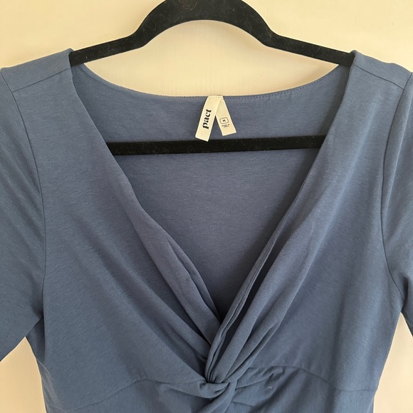 Pact Dresses & Skirts - NWOT Pact Organic Cotton French Navy Luxe Jersey Knot Maximize Dress - Size M
